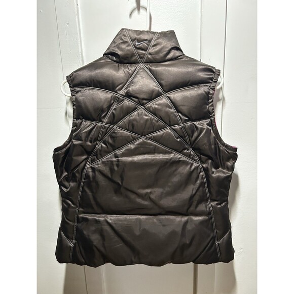 Nike Down Filled Reversible Puffer Vest Pink / Charcoal Womens Small Nice! - Picture 2 of 9